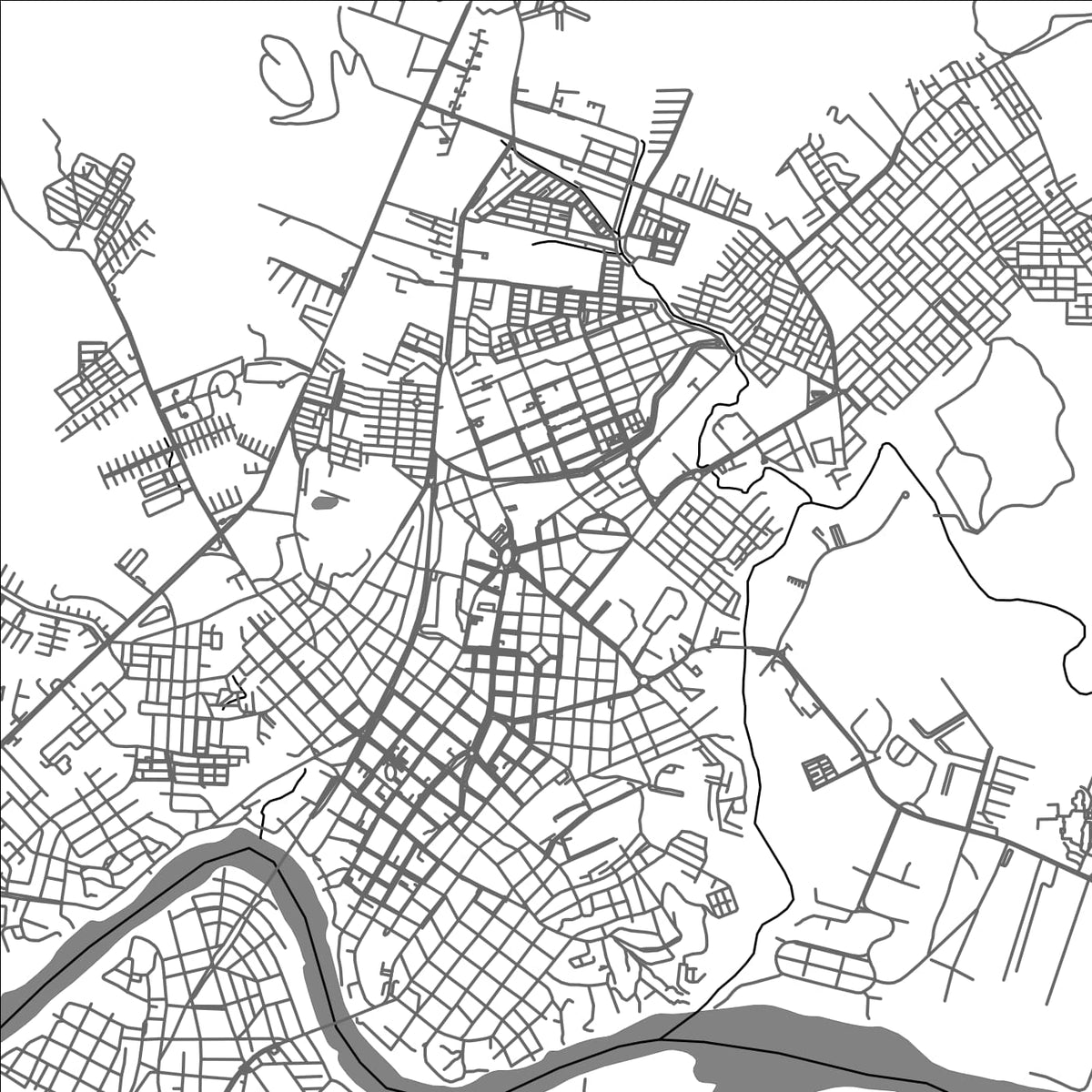 ROAD MAP OF GIRARDOT, COLOMBIA BY MAPBAKES