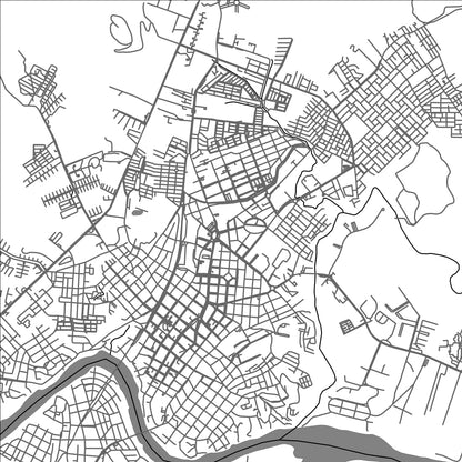 ROAD MAP OF GIRARDOT, COLOMBIA BY MAPBAKES