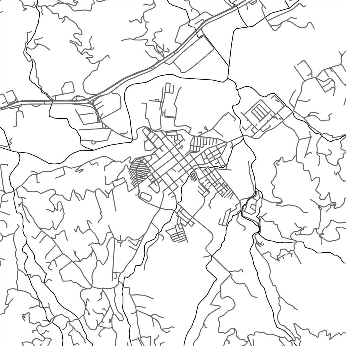 ROAD MAP OF GIRARDOTA, COLOMBIA BY MAPBAKES
