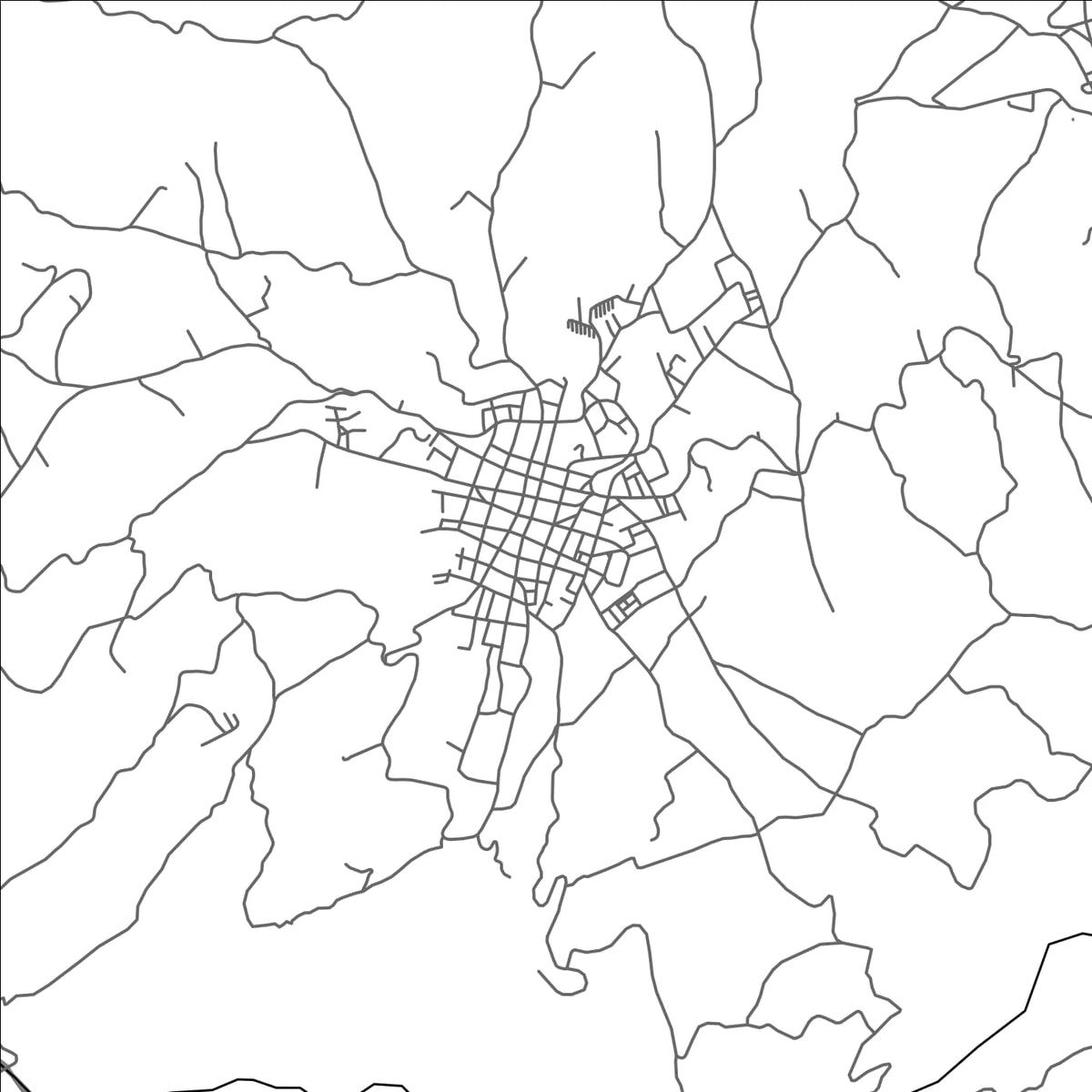 ROAD MAP OF GUATEQUE, COLOMBIA BY MAPBAKES