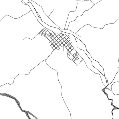 ROAD MAP OF MESETAS, COLOMBIA BY MAPBAKES