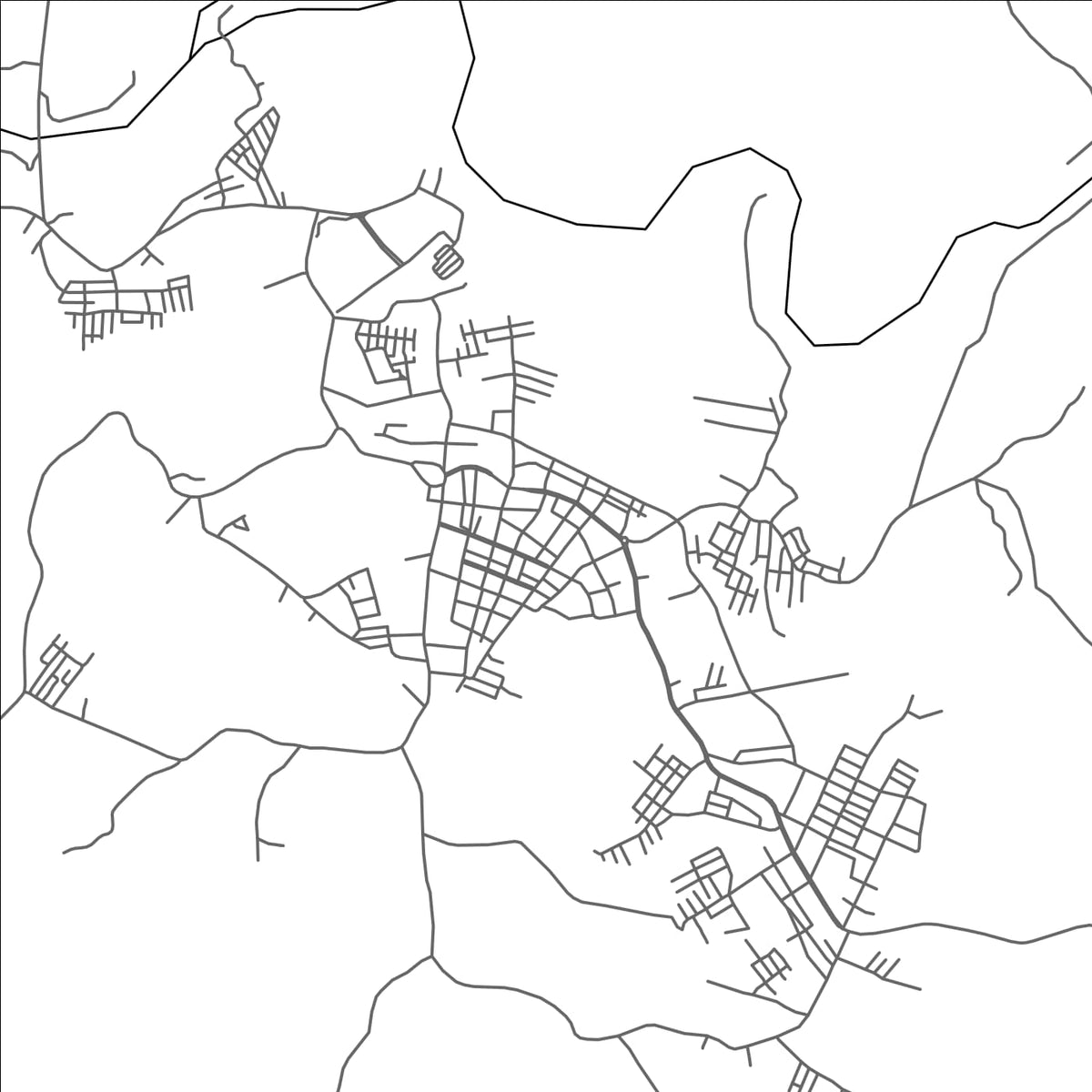 ROAD MAP OF ORITO, COLOMBIA BY MAPBAKES