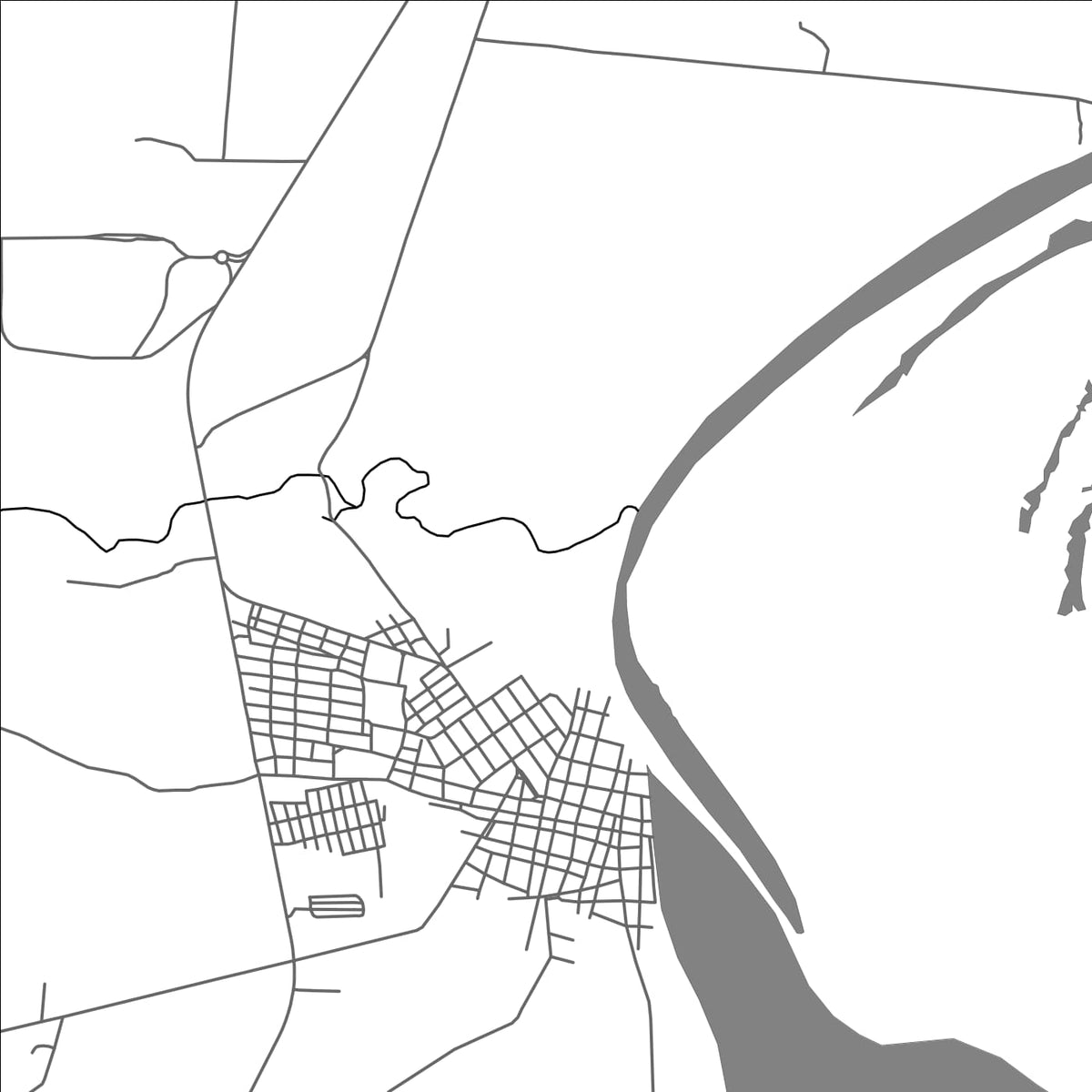 ROAD MAP OF PONEDERA, COLOMBIA BY MAPBAKES