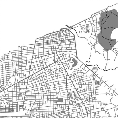 ROAD MAP OF RIOHACHA, COLOMBIA BY MAPBAKES