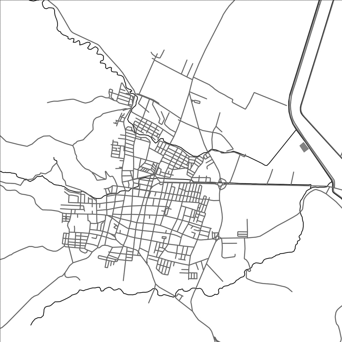 ROAD MAP OF ROLDANILLO, COLOMBIA BY MAPBAKES