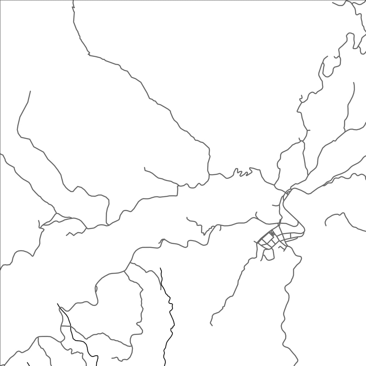 ROAD MAP OF ROSAS, COLOMBIA BY MAPBAKES