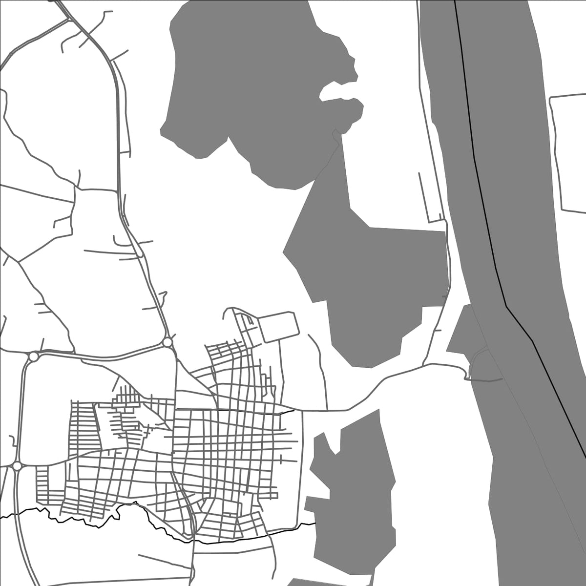 ROAD MAP OF SABANAGRANDE, COLOMBIA BY MAPBAKES