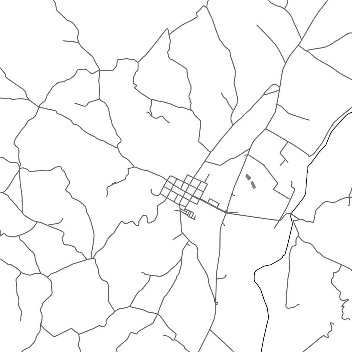 ROAD MAP OF SABOYA, COLOMBIA BY MAPBAKES