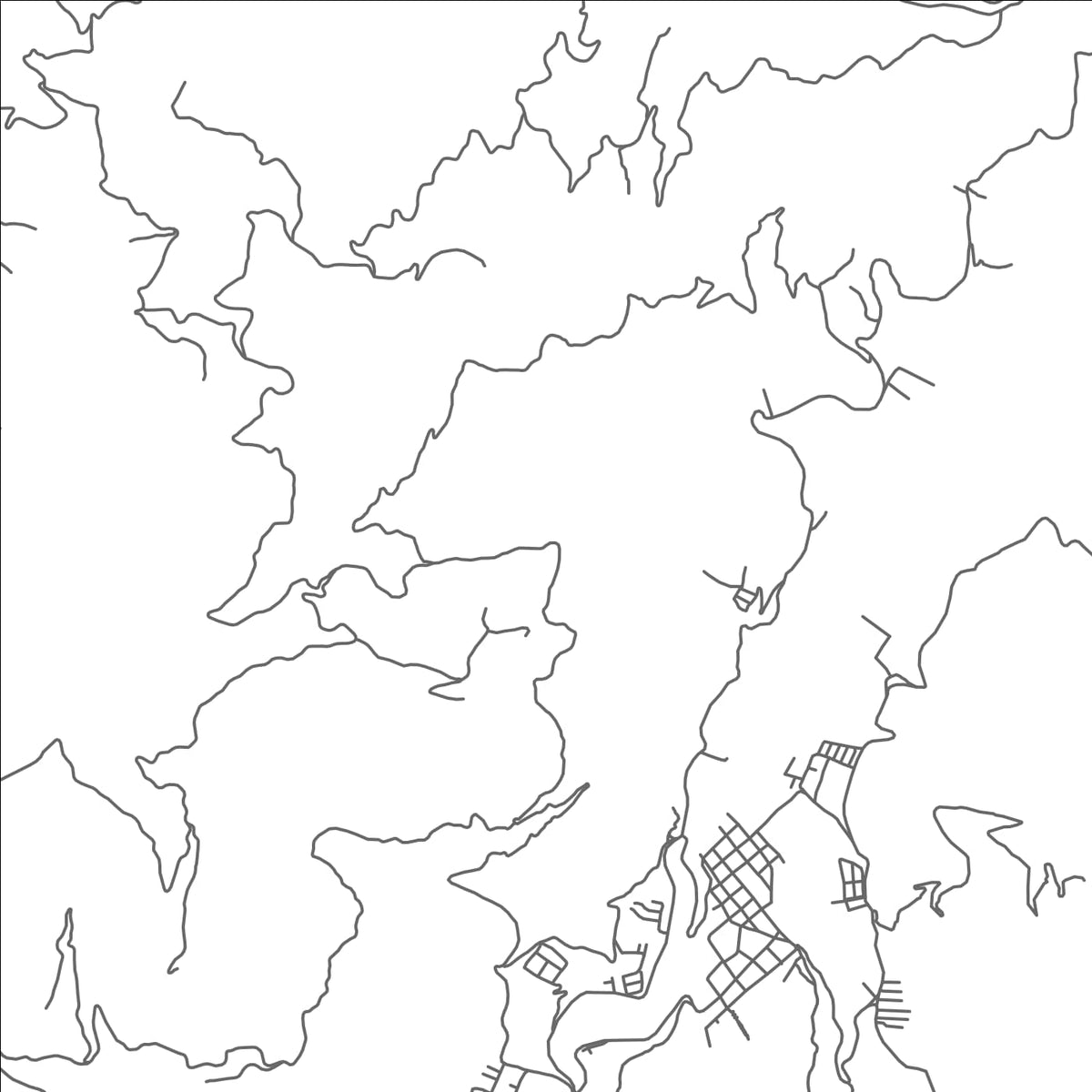 ROAD MAP OF SAMANIEGO, COLOMBIA BY MAPBAKES