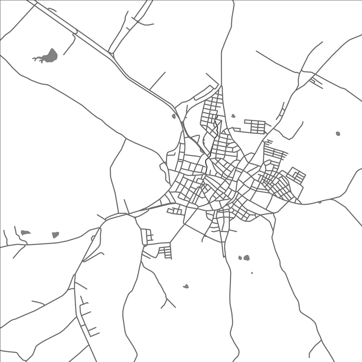 ROAD MAP OF SAMPUES, COLOMBIA BY MAPBAKES