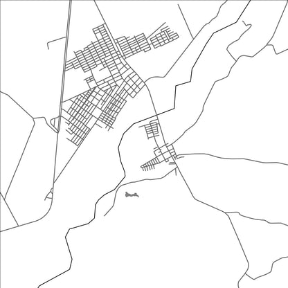ROAD MAP OF SAN ALBERTO, COLOMBIA BY MAPBAKES