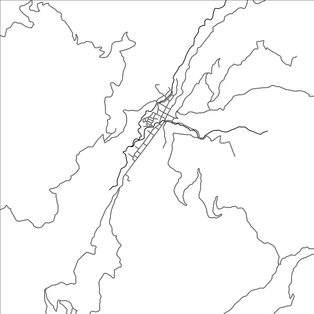 ROAD MAP OF SAN BERNARDO, COLOMBIA BY MAPBAKES
