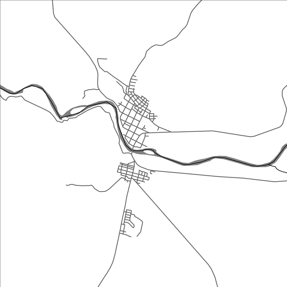 ROAD MAP OF SAN JOSE DEL FRAGUA, COLOMBIA BY MAPBAKES