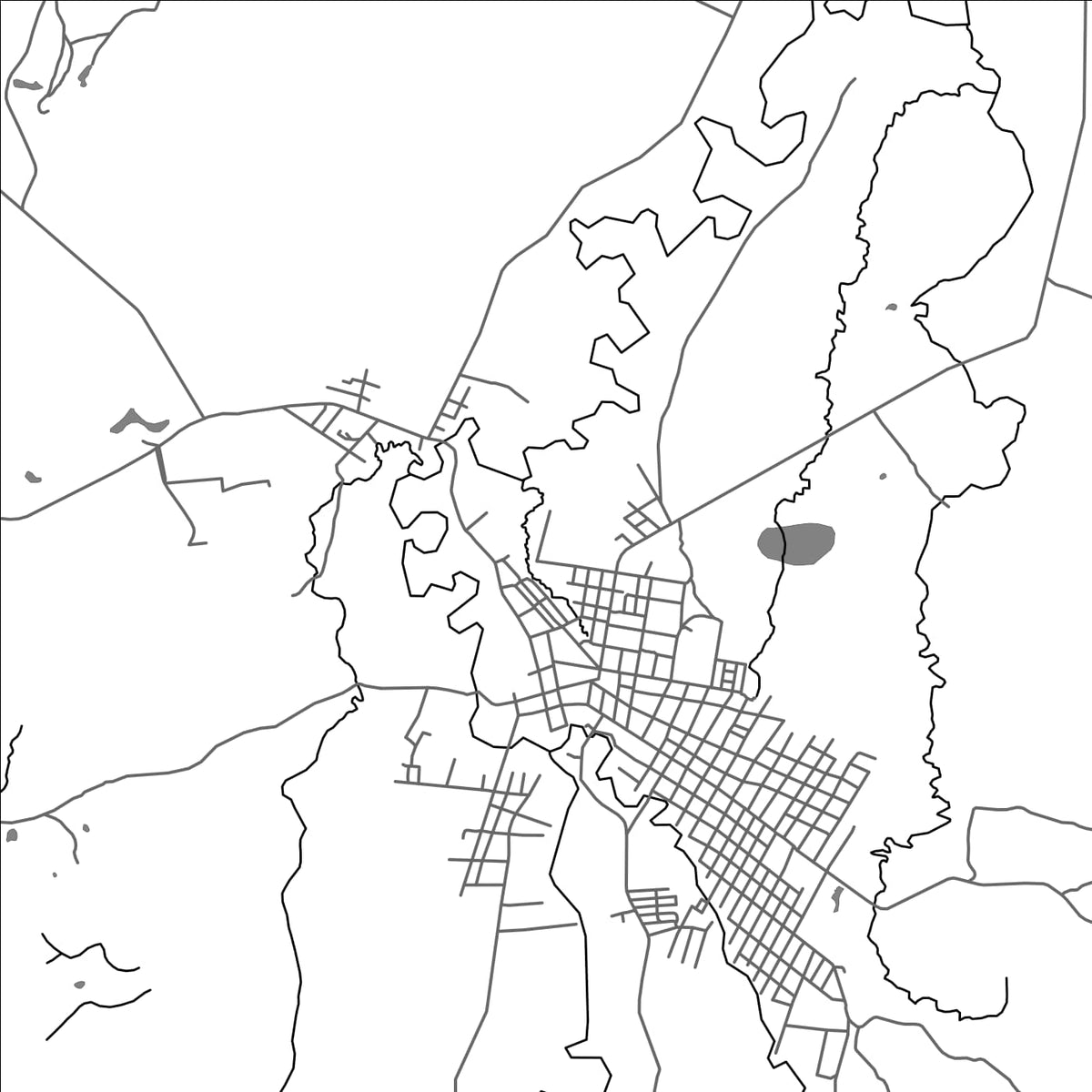 ROAD MAP OF SAN PEDRO DE URABA, COLOMBIA BY MAPBAKES