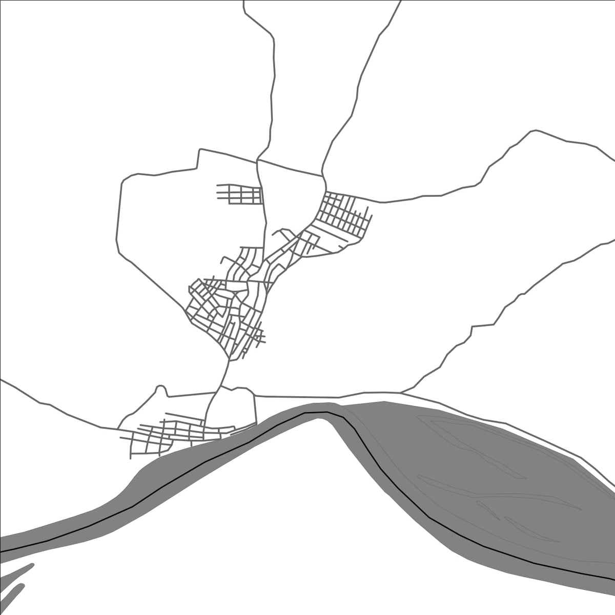 ROAD MAP OF SANTA BARBARA DE PINTO, COLOMBIA BY MAPBAKES