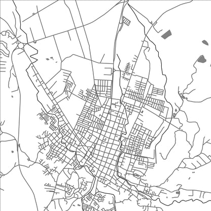 ROAD MAP OF SANTANDER DE QUILICHAO, COLOMBIA BY MAPBAKES