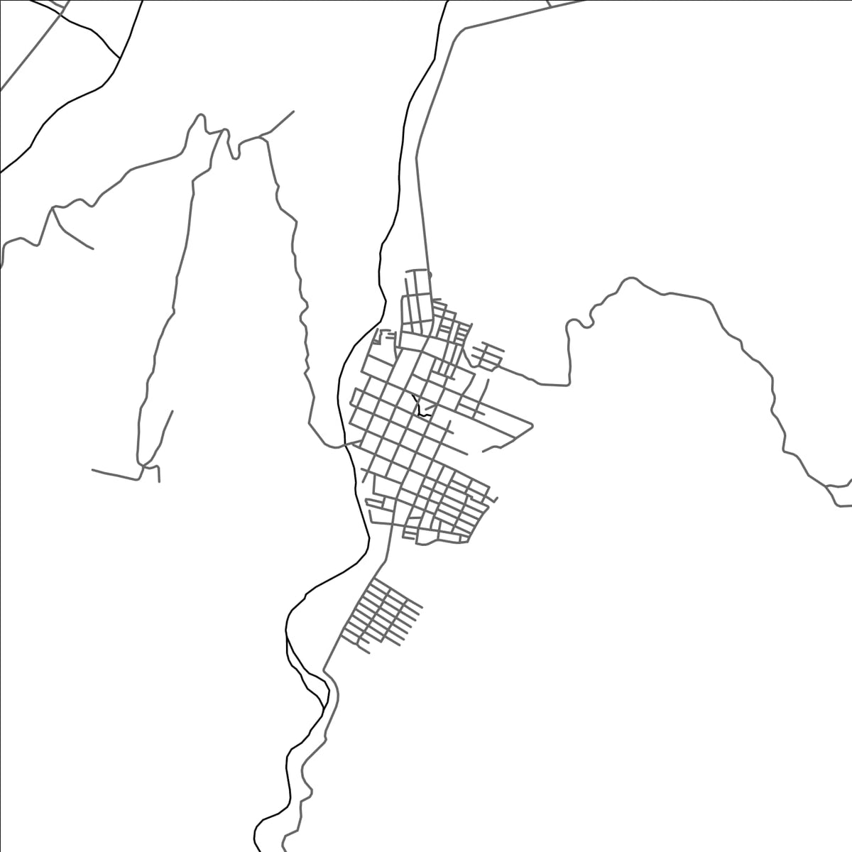 ROAD MAP OF SARDINATA, COLOMBIA BY MAPBAKES