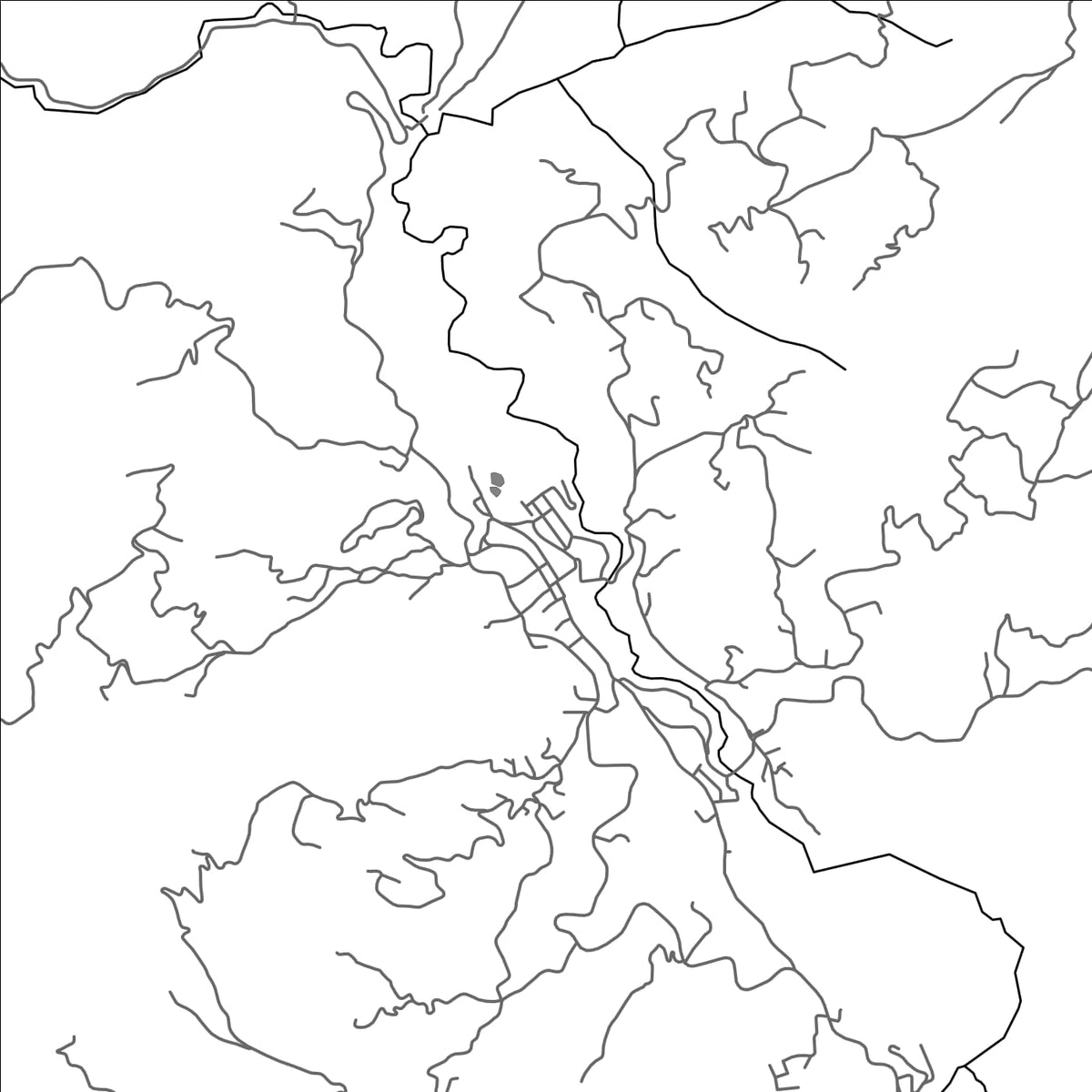 ROAD MAP OF SASAIMA, COLOMBIA BY MAPBAKES