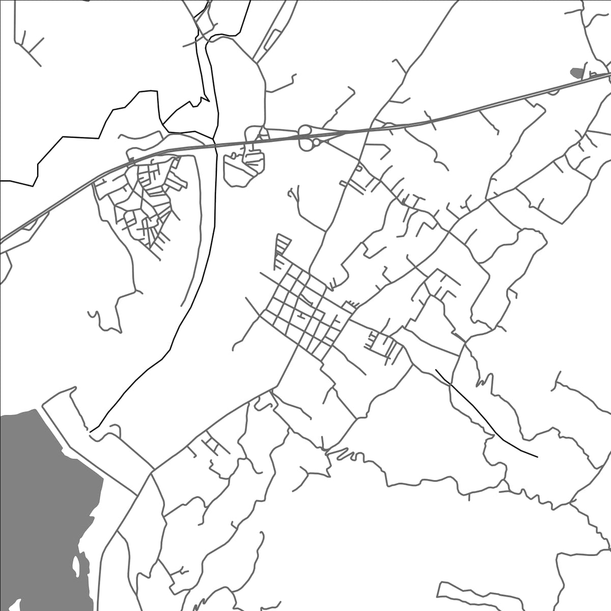 ROAD MAP OF SESQUILE, COLOMBIA BY MAPBAKES