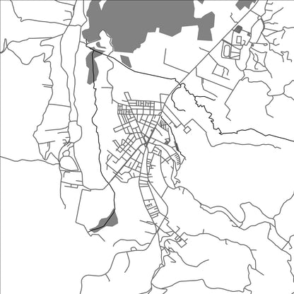 ROAD MAP OF SIBATE, COLOMBIA BY MAPBAKES