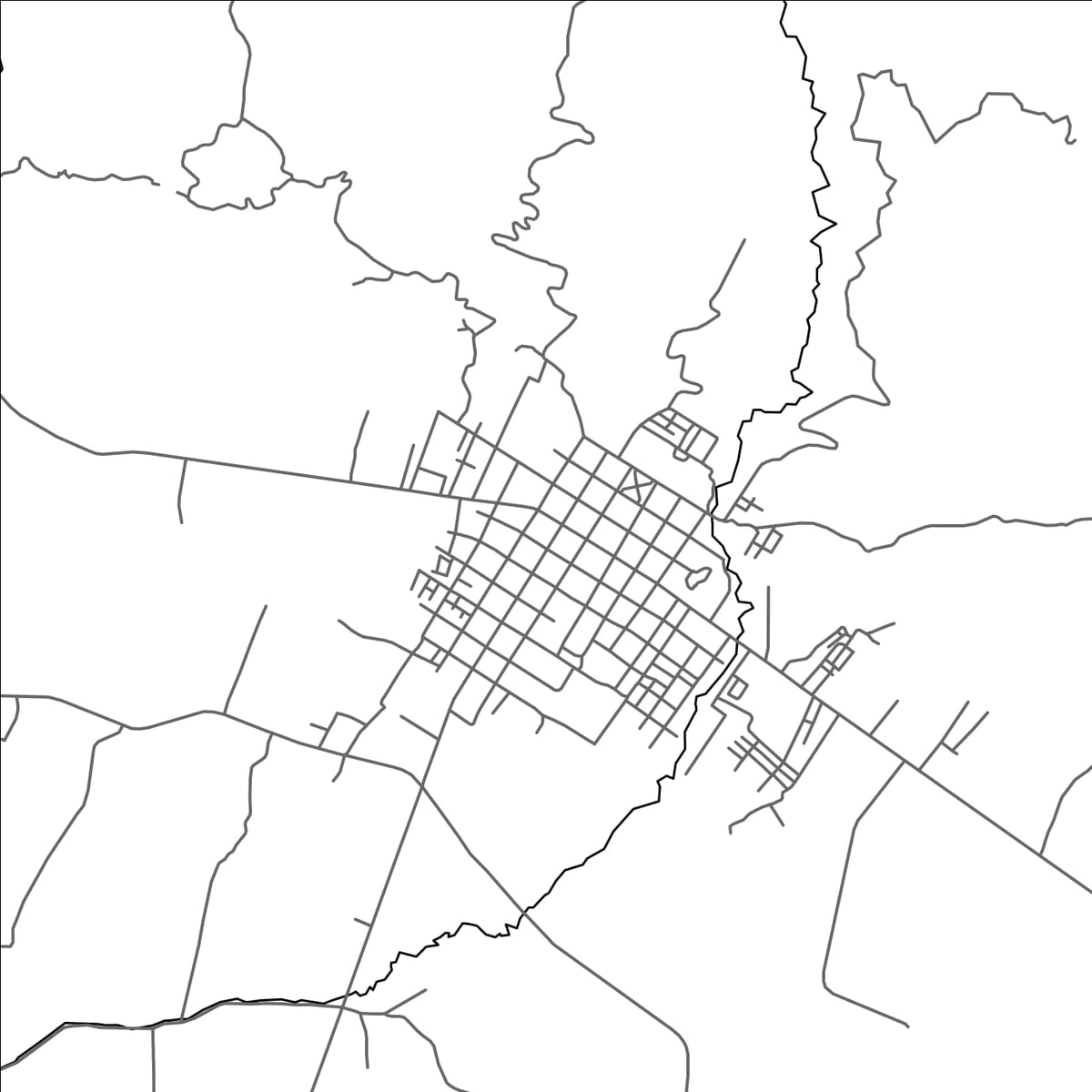 ROAD MAP OF SIBUNDOY, COLOMBIA BY MAPBAKES