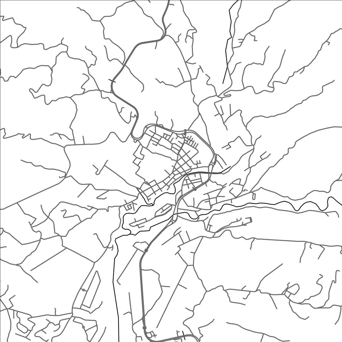 ROAD MAP OF SILVANIA, COLOMBIA BY MAPBAKES