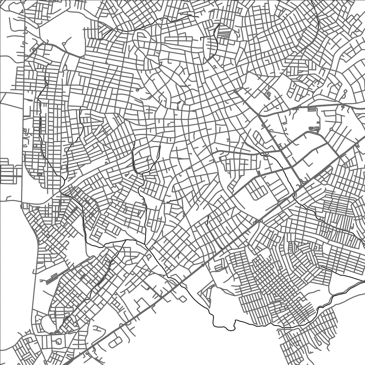 ROAD MAP OF SINCELEJO, COLOMBIA BY MAPBAKES