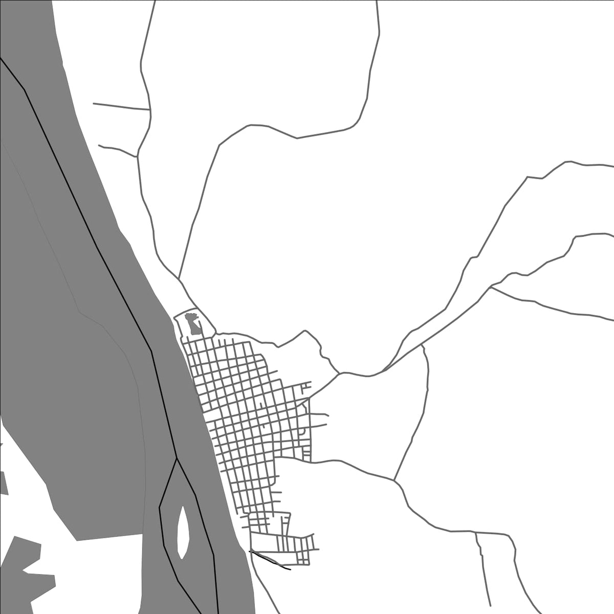ROAD MAP OF SITIONUEVO, COLOMBIA BY MAPBAKES