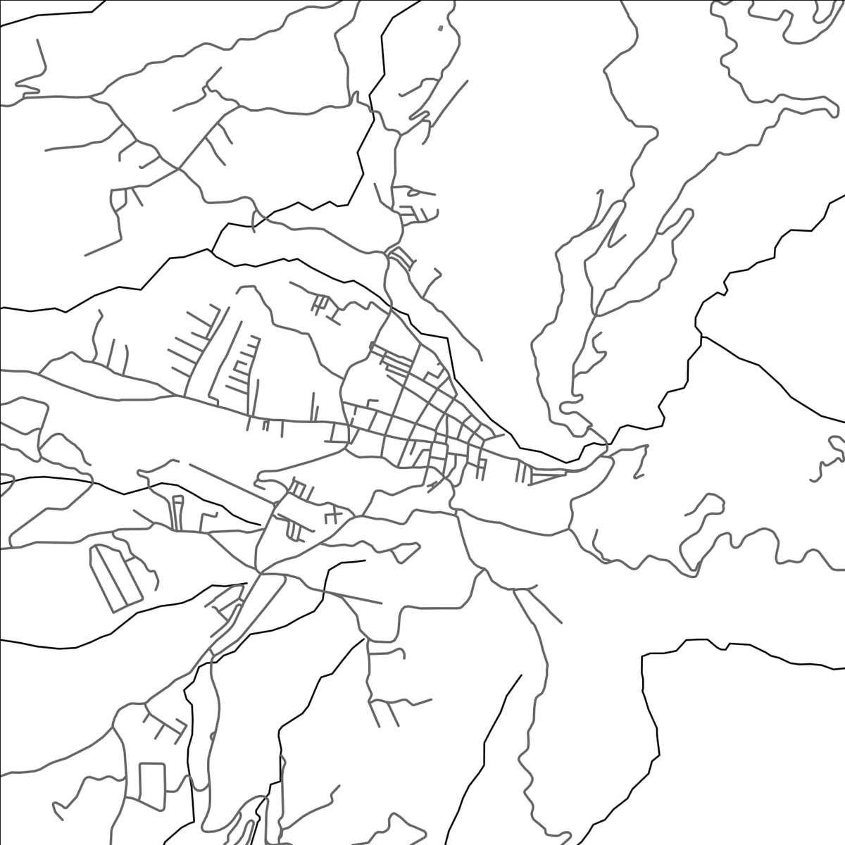 ROAD MAP OF SOPETRAN, COLOMBIA BY MAPBAKES