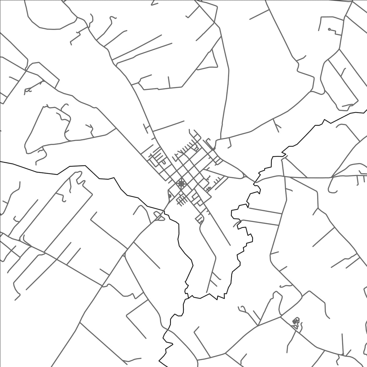 ROAD MAP OF SUBACHOQUE, COLOMBIA BY MAPBAKES