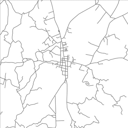 ROAD MAP OF SUSA, COLOMBIA BY MAPBAKES