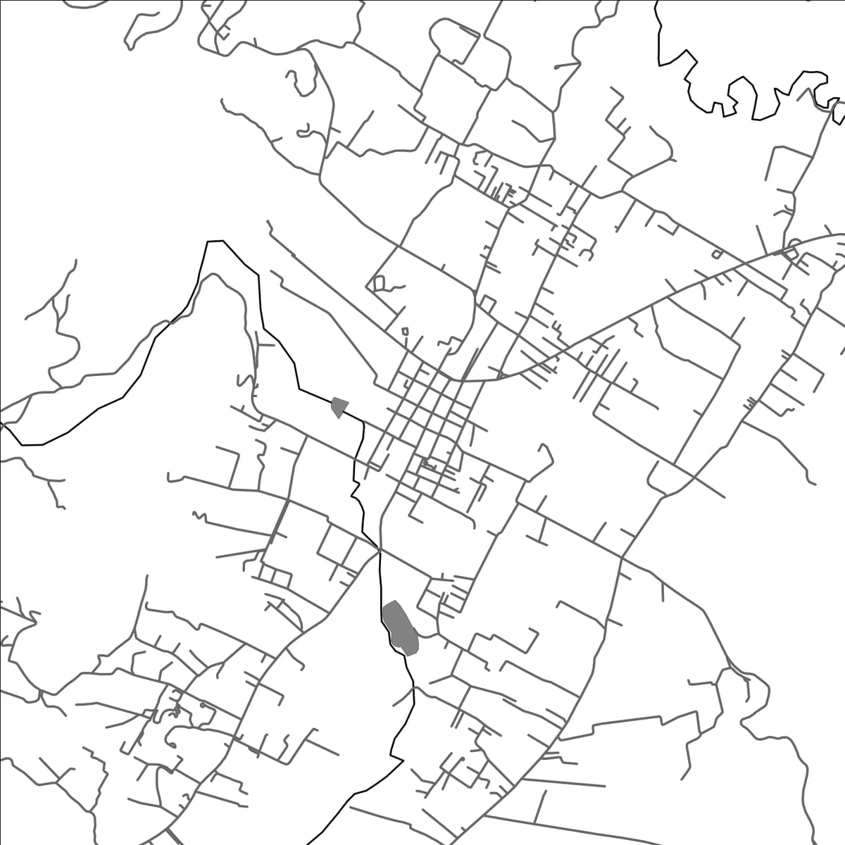 ROAD MAP OF TABIO, COLOMBIA BY MAPBAKES