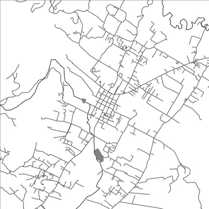 ROAD MAP OF TABIO, COLOMBIA BY MAPBAKES