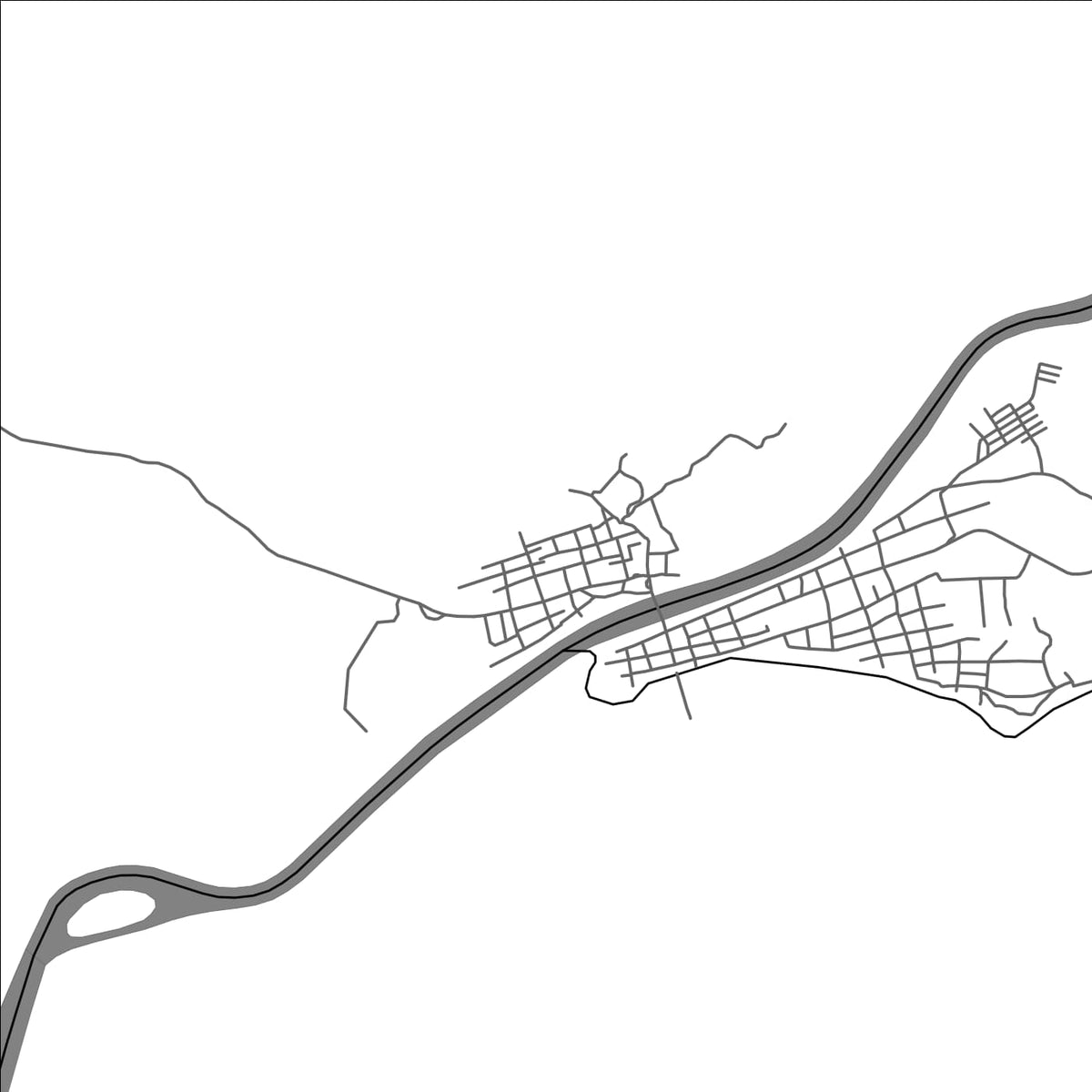ROAD MAP OF TADO, COLOMBIA BY MAPBAKES