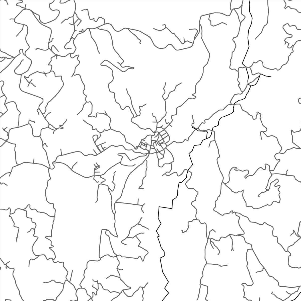 ROAD MAP OF TENA, COLOMBIA BY MAPBAKES