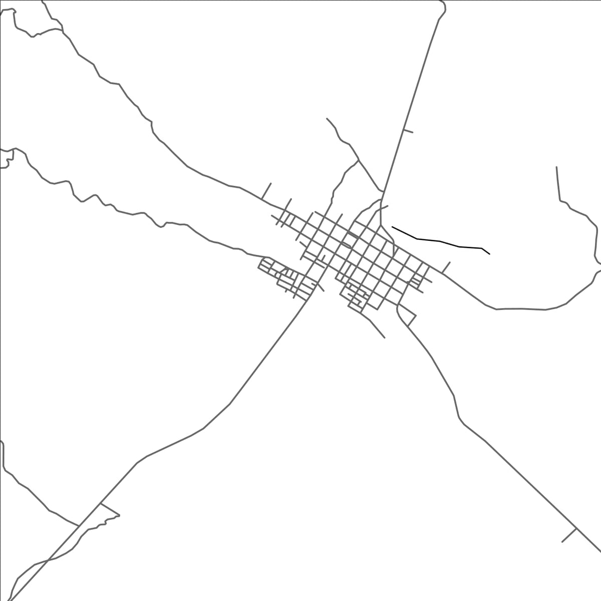ROAD MAP OF TESALIA, COLOMBIA BY MAPBAKES