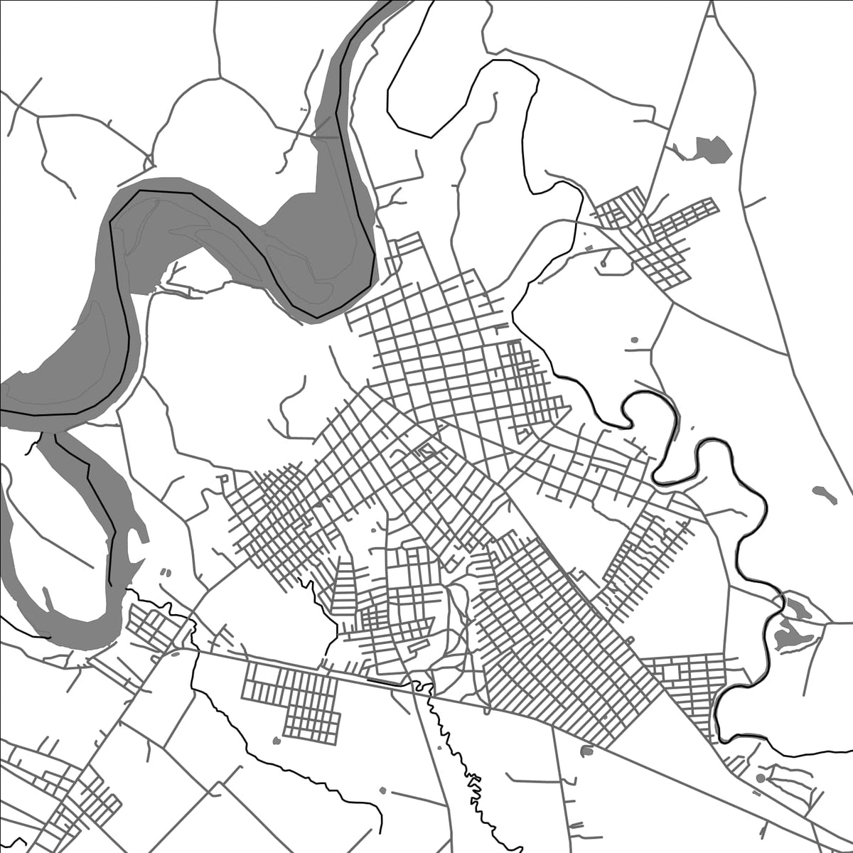 ROAD MAP OF TIERRALTA, COLOMBIA BY MAPBAKES