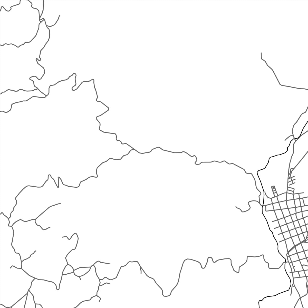 ROAD MAP OF TIMANA, COLOMBIA BY MAPBAKES