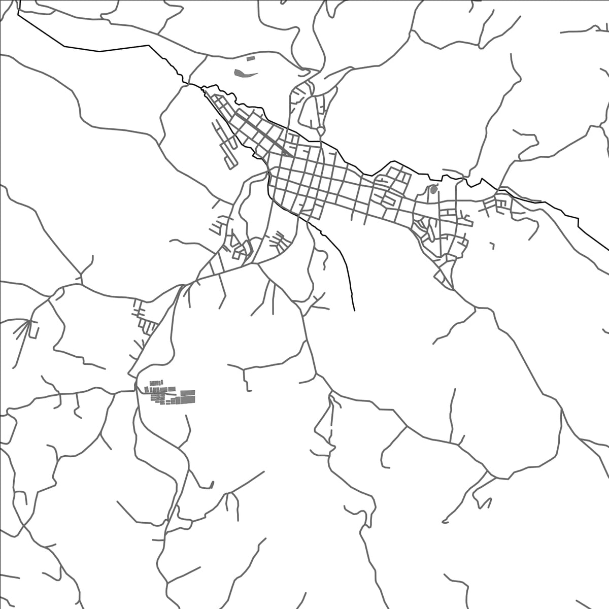 ROAD MAP OF TIMBIO, COLOMBIA BY MAPBAKES