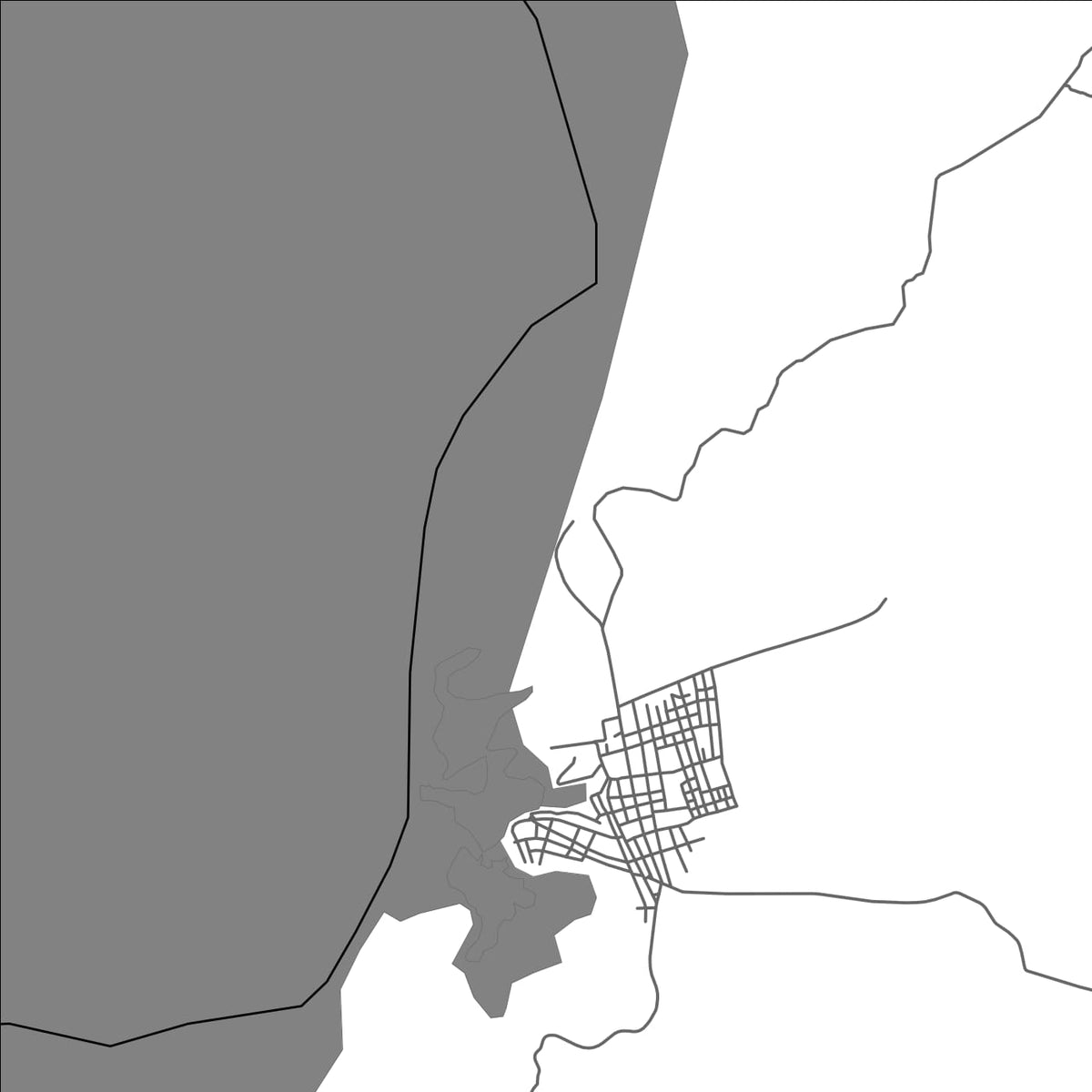 ROAD MAP OF TIQUISIO, COLOMBIA BY MAPBAKES