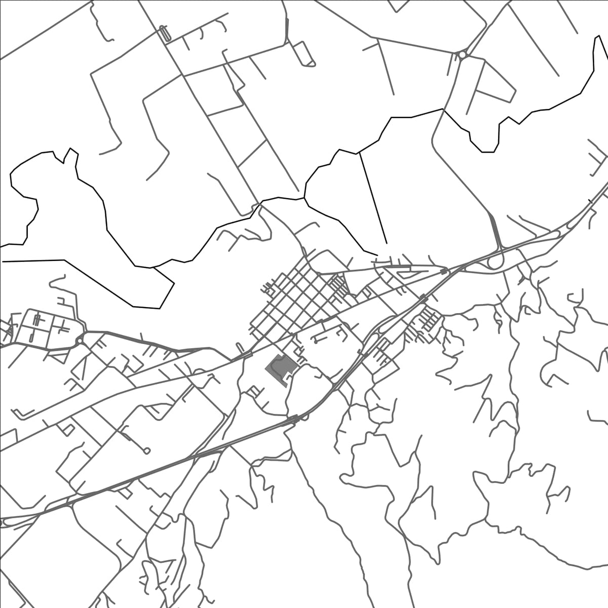 ROAD MAP OF TOCANCIPA, COLOMBIA BY MAPBAKES