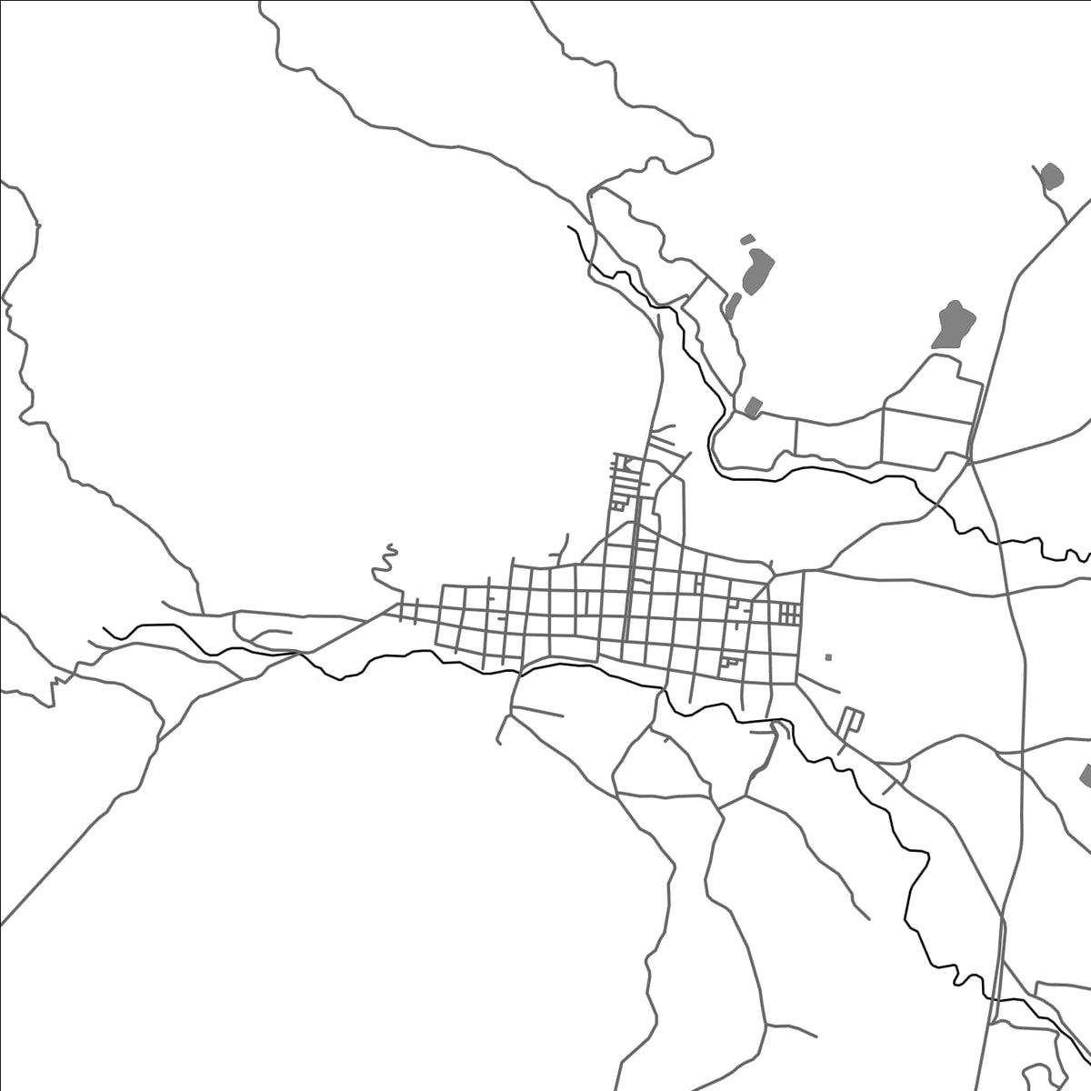 ROAD MAP OF TORO, COLOMBIA BY MAPBAKES