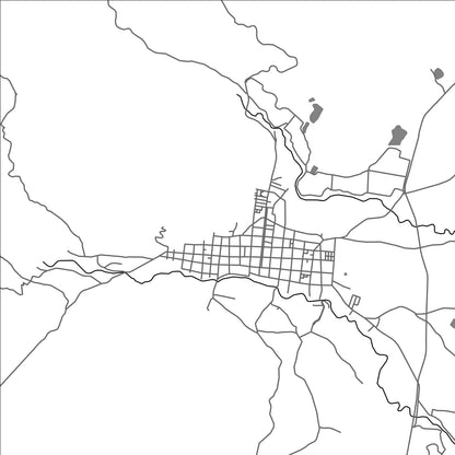ROAD MAP OF TORO, COLOMBIA BY MAPBAKES