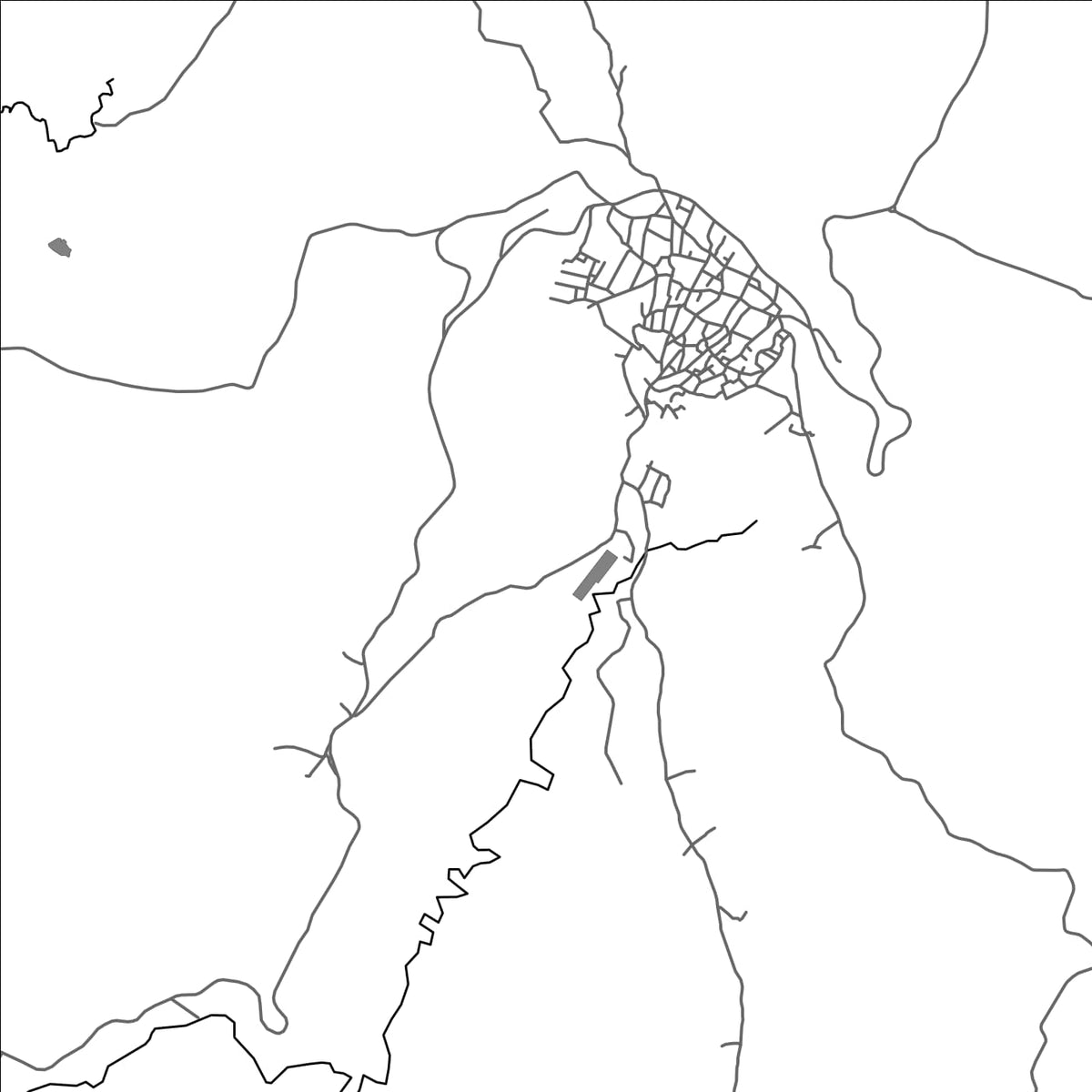 ROAD MAP OF TUBARA, COLOMBIA BY MAPBAKES