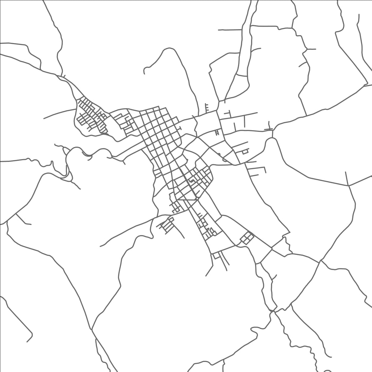 ROAD MAP OF TUQUERRES, COLOMBIA BY MAPBAKES