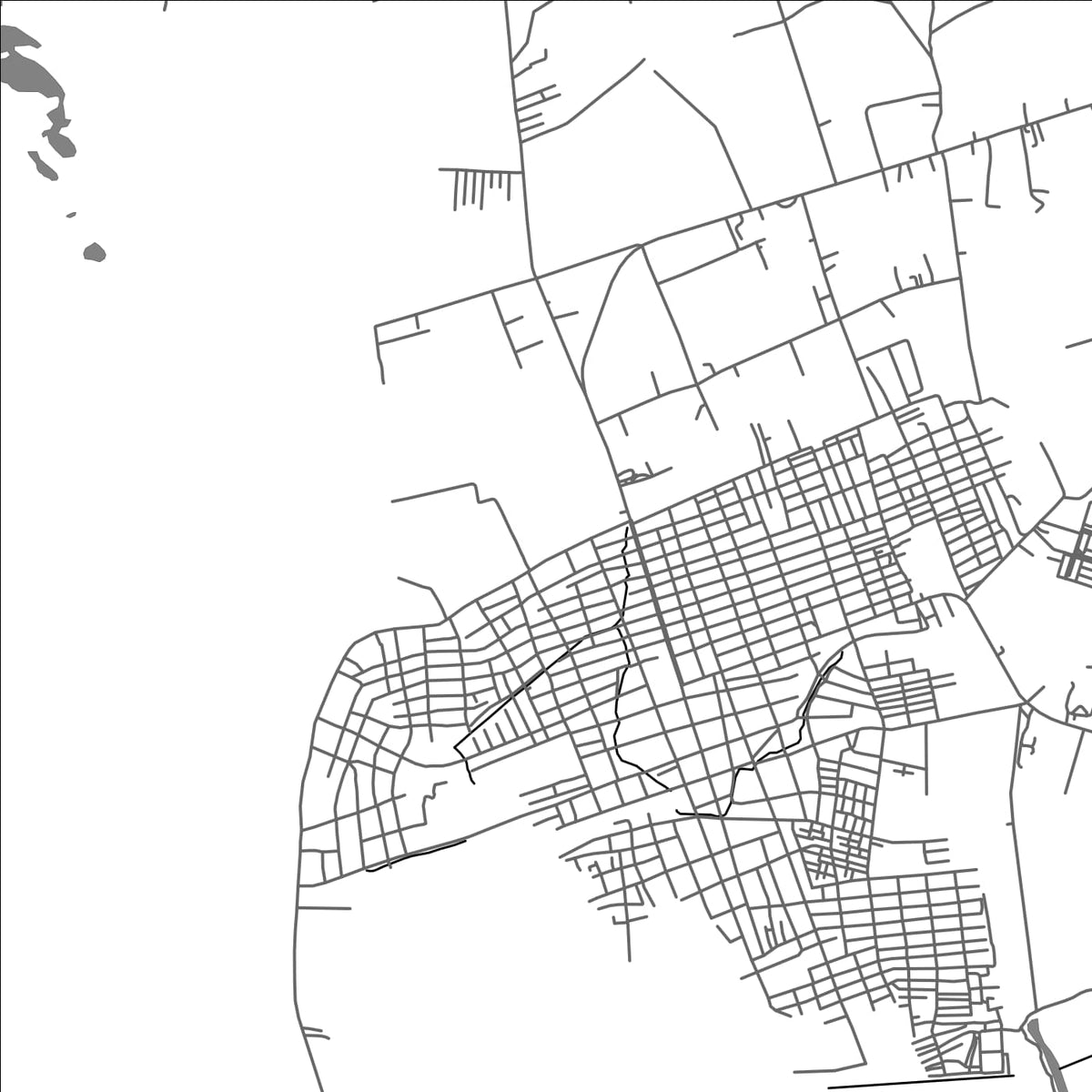 ROAD MAP OF TURBO, COLOMBIA BY MAPBAKES