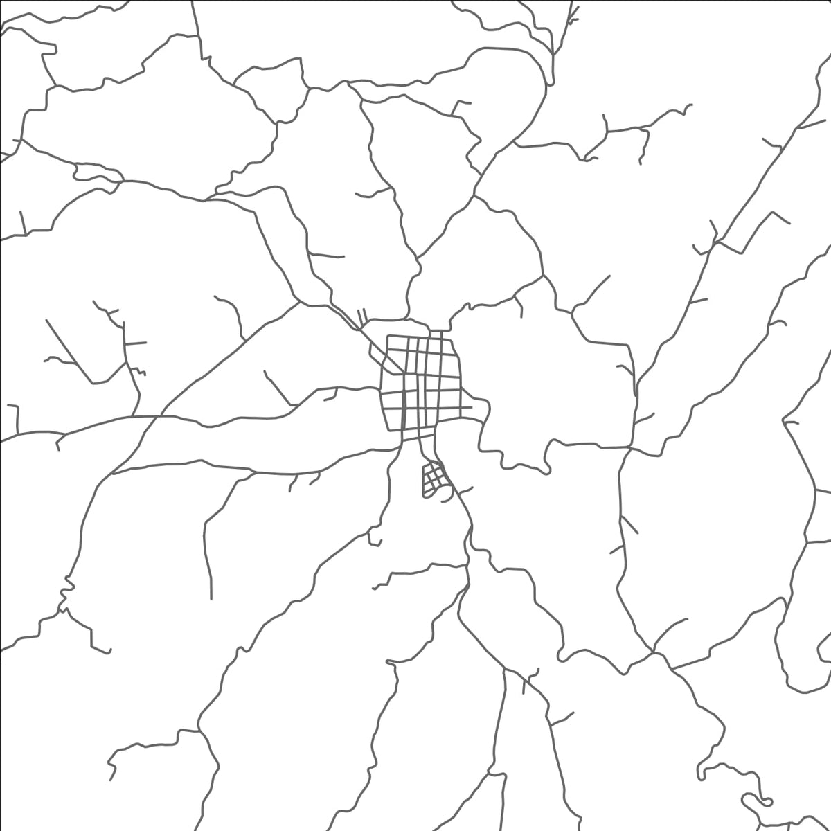 ROAD MAP OF UNE, COLOMBIA BY MAPBAKES