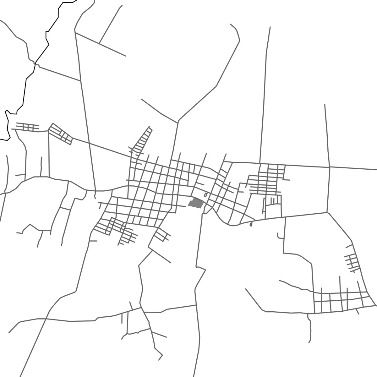 ROAD MAP OF VALENCIA, COLOMBIA BY MAPBAKES