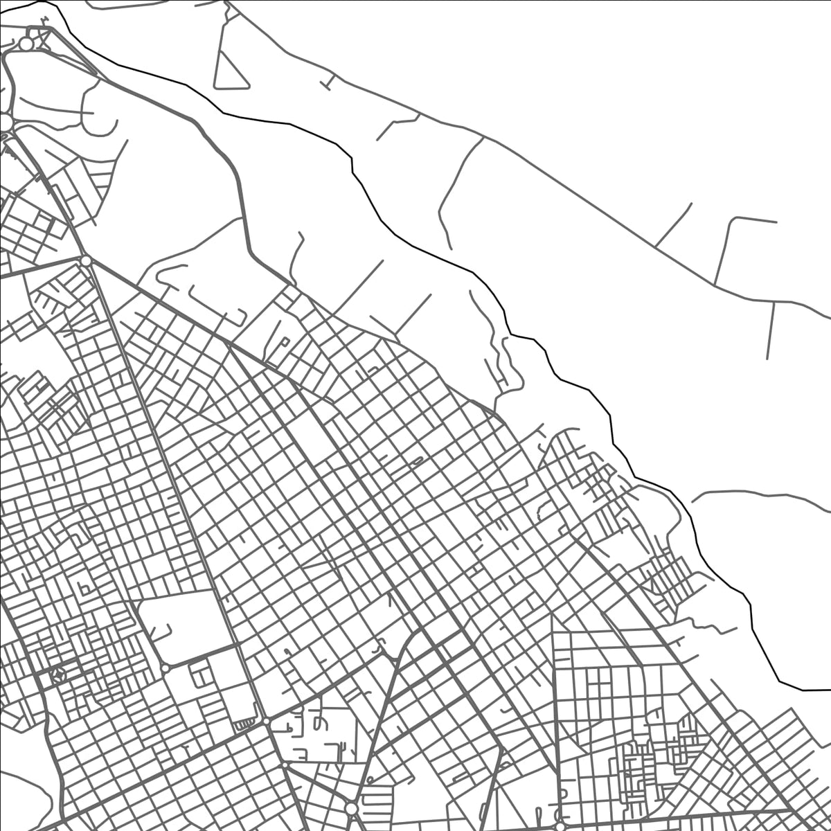 ROAD MAP OF VALLEDUPAR, COLOMBIA BY MAPBAKES