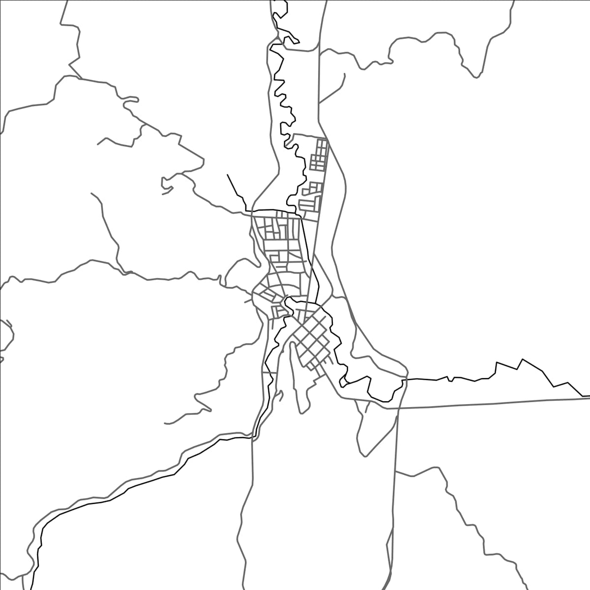 ROAD MAP OF VEGACHI, COLOMBIA BY MAPBAKES